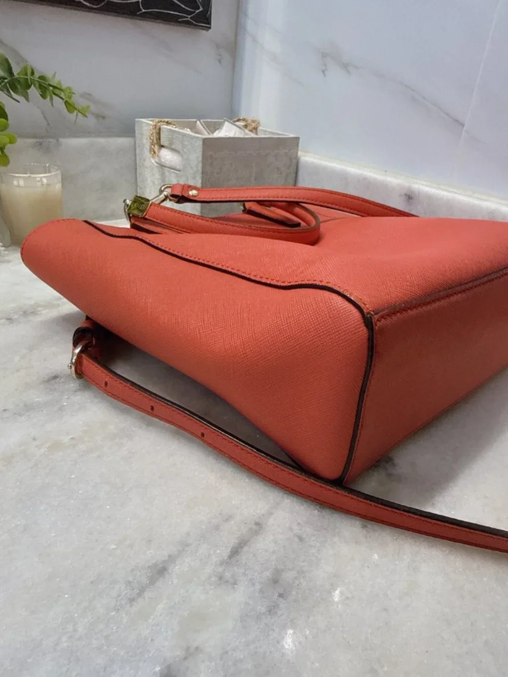 EUC Coach Madison Saffiano Leather Mini Tote Bag